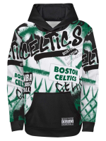 BOSTON CELTICS YOUTH SPRAY BALL SUBLIMATED HOODED SWEATSHIRT